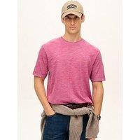 Superdry Short Sleeve Slub Marl T-Shirt - Pink