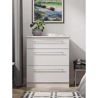 Swift Oxford Ready Assembled 3 Drawer Deep Chest