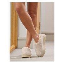 Loungeable Boxed Real Sheepskin Mules - Cream