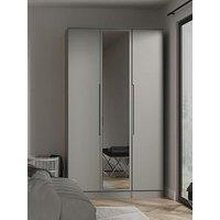 Swift Florence Part Assembled Tall 3 Door Mirrored Wardrobe