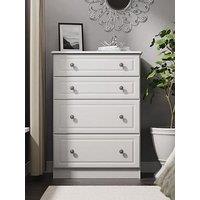 Swift Cambridge Ready Assembled 4 Drawer Deep Chest