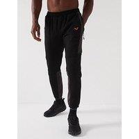 Okami Mens Exploration Interlock Jogger - Black/Orange