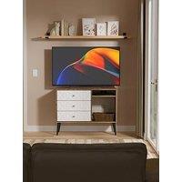 Swift Valencia Ready Assembled 3 Soft Close Drawer, Single Shelf Tv Unit