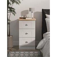 Swift Sydney 3 Drawer Bedside Cabinet