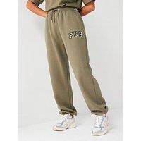 Peach Fit Womens Ivy Oversized Jogger - Khaki