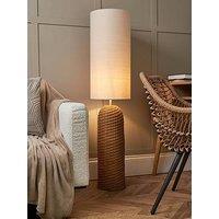 Very Home Rattan Vessel Floor Lamp