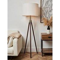 Very Home Wooden Tripod Floor Lamp