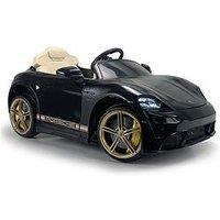 Injusa Porsche Taycan Turbo S Ride On - 12V Black