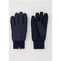Tommy Hilfiger Nylon Logo Knitted Gloves - Navy