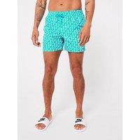 Nike Swoosh 5Inch Volley Short - Dusty Cactus - Blue