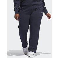 Adidas Sportswear Womens Small Logo Feel Cozy Pant - Plus Size - Navy/White