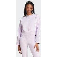 Adidas Sportswear Womens Future Icons 3 Stripe Sweat - Lilac