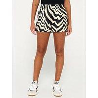 Adidas Originals Womens Farm 3 Stripe Short - Light Brown