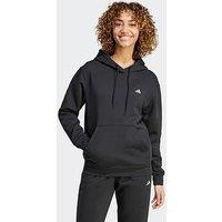 Adidas Sportswear Womens Small Logo Feel Cosy Hoodie - Black