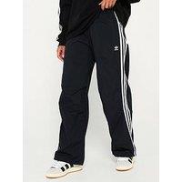 Adidas Originals Womens 3 Stripe Woven Parachute Pants - Black