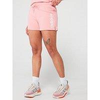 Adidas Sportswear Womens Linear French Terry Shorts - Pink