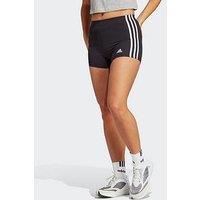 Adidas Sportswear Womens 3 Stripe Booty Short - Black/White