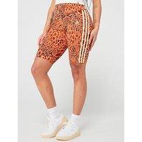 Adidas Sportswear Womens Farm Bike Short - Orange/Multi