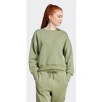 Adidas Sportswear Womens All Season Crew Sweat - Green
