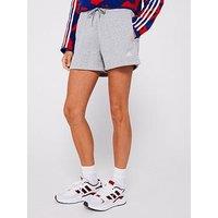 Adidas Sportswear Womens Small Logo Feel Cosy Shorts - Grey
