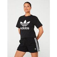 Adidas Originals Womens Trefoil Tee - Black