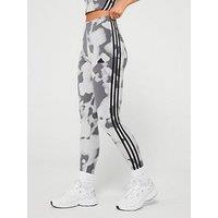 Adidas Sportswear Womens Future Icons 3 Stripe Leggings - Grey