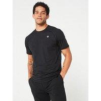 Gym + Coffee Mens Training Relentless T-Shirt - Black