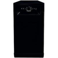 Hotpoint Slimline Hf9E1B19Buk Freestanding Dishwasher - Black