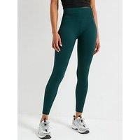 Gym + Coffee Womens Training Lotus Chevron Tights - Green