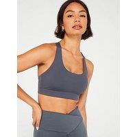 Gym + Coffee Women'S Training Aurora Bra - Grey