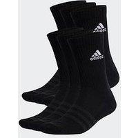 Adidas Sportswear Unisex Cushioned Sportswear Crew Socks - 6 Pack - Black/White