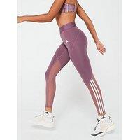 Adidas Womens Training Hyerglam Full Length Tights - Purple