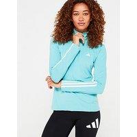 Adidas Womens Training Hyperglam 1/4 Zip Top - Green