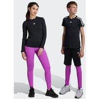 Adidas Junior Girls Training Tech Fit Tights - Purple