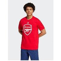 Adidas Arsenal 24/25 Mens Dna Badge Tee -Red