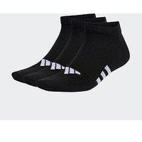 Adidas Unisex Adult Training Light Low 3Pk Socks - Black