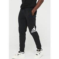 Adidas Sportswear Men'S Big Logo Fleece Pants - Black