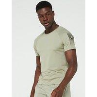 Adidas Mens Training Gym+ T-Shirt - Beige