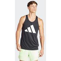 Adidas Mens Running Run It Tank - Black/White