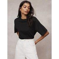 Mint Velvet Black Ultimate Cotton T-Shirt