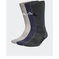 Adidas Unisex Adult Training Cushioned Crew 3Pk Socks - Multi