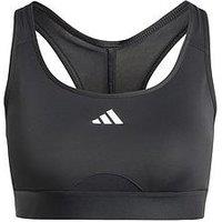Adidas Womens Training Power React Sports Bra - Black
