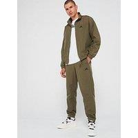 Adidas Sportswear Mens Woven Colourblock Tracksuit - Green