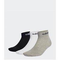 Adidas Sportswear Unisex Linear Ankle Socks - 3 Pack - Grey