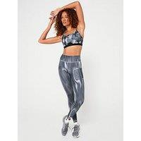 Adidas Womens Training Optime Printed Tights - Grey