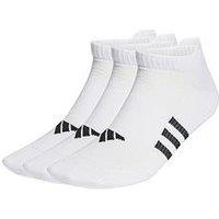 Adidas Unisex Adult Training Light Low 3Pk Socks - White