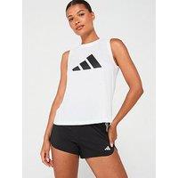 Adidas Womens Train Essentials Logo Tank - White