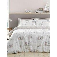 Fusion Beach Huts Duvet Cover Set - Natural