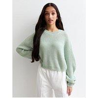 New Look 915 Girls Twist Yarn Knitted Jumper - Green