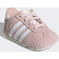 Adidas Originals Baby Gazelle Crib Trainers - Pink